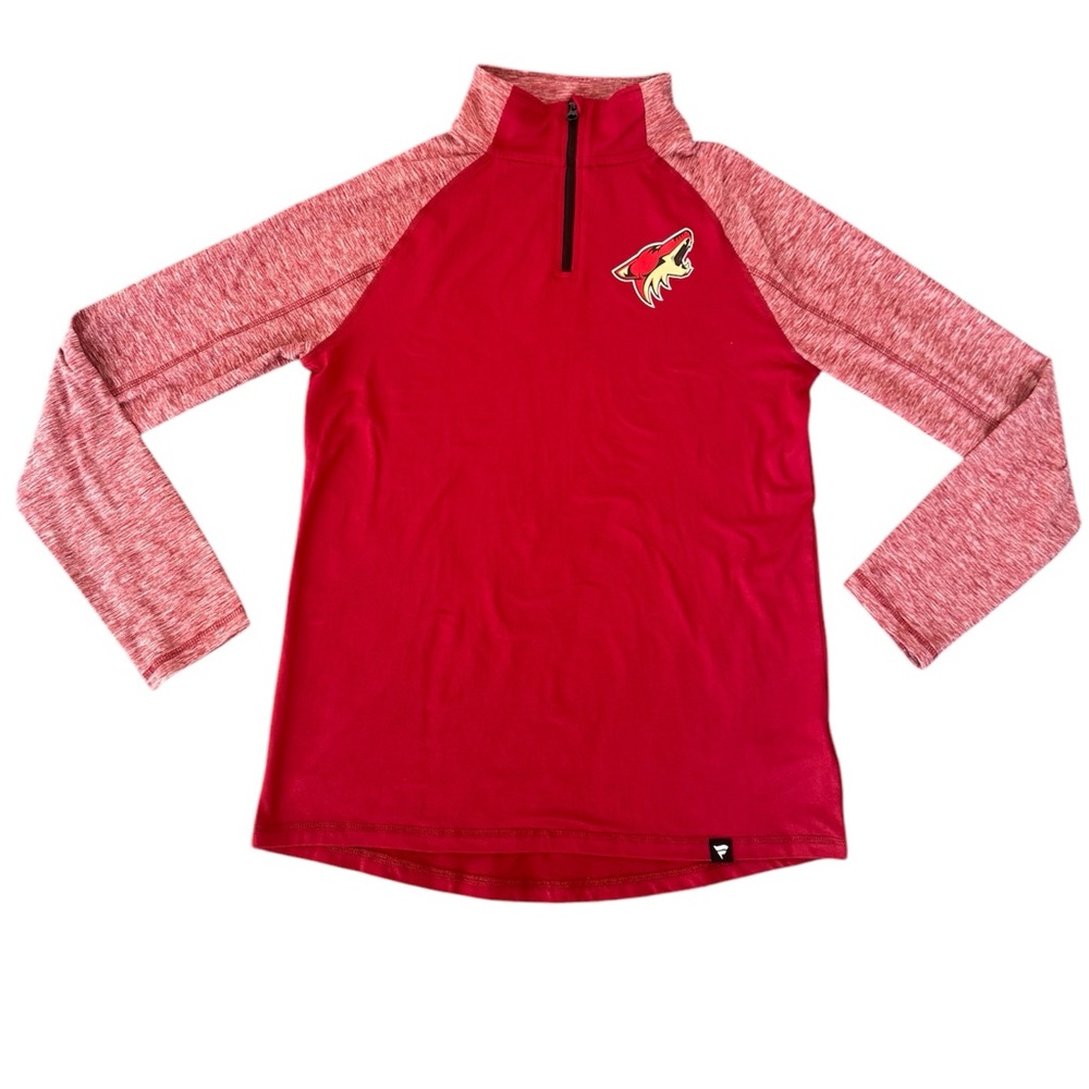 Fanatics Arizona Coyotes‎ Women’s Half Zip Pullover Long Sleeve Size Medium